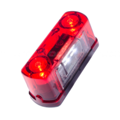 Skyltlykta med bakljus röd 4 LED E-märkt