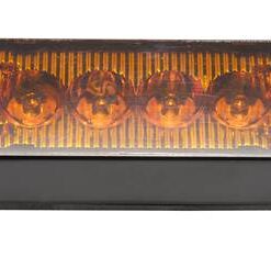 Blixtljus 4 LED 12-36V 0,3 AMP Orange