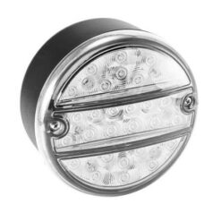 led Baklykta Rund med klar lins 140mm Kombi