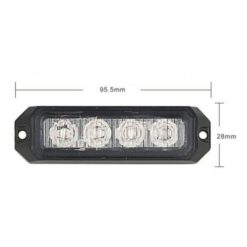 Blixtljus 4led ECE R65 R10 12-24V - Bild 2
