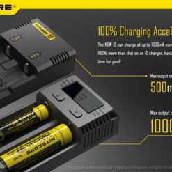 Nitecore Laddare I2 för 18650, 26650 Li-on batterier - Bild 2