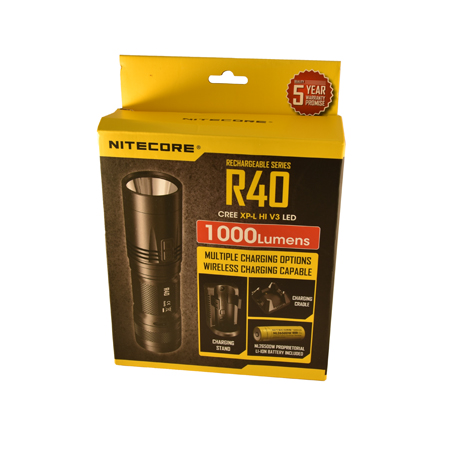 Nitecore R40 Ficklampa 1000 lumen med laddstation 5års garanti - Bild 3