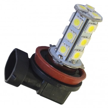 Diodlampa H11 Xenon vit 18 SMD