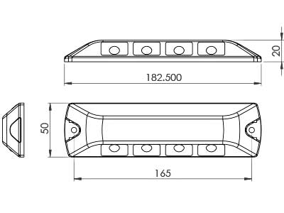 Arbetsljus Backljus LED Sence 12,3 Watt 10-32Volt - Bild 3