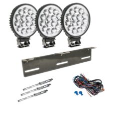 W-light 45w led extraljus 7" 12V 3 -pack