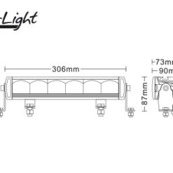 W-Light Storm 72W 12-48V 306x73x57mm - Bild 4