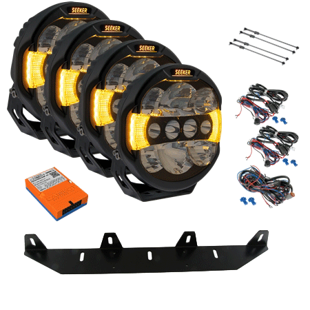 Seeker quantum 4 pack med relä för DRL-ljus +can Ledzer/LED