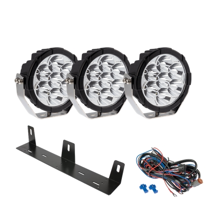 Led extraljuspaket W-light booster 7" 3 pack