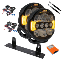 Extraljuspaket seeker quantum led 2-pack, kablage DRL +canm8