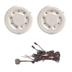 interiör kit 2x 1650lm innerbelysning med timer 12v