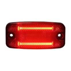 Markeringsljus 2 led fiberoptik 12-24V 115x55x23mm e-märkt - Bild 6