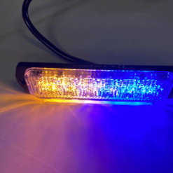 Blixtljus Orange/Blå 6 led 9-33v 113x29x10mm - Bild 2